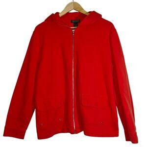 Lauren Jeans Co Ralph Lauren Red Full Zip Hoodie Jacket XL
